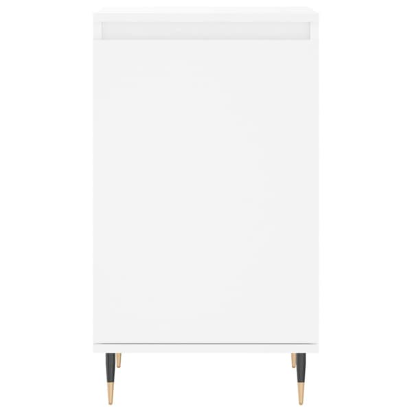 Byrå vit 40x35x70 cm konstruerat trä