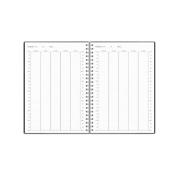 Kalender Study Twist A5 svart 26/27