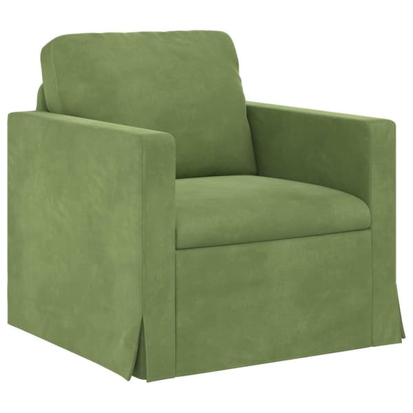Soffa Ljusgrön 78 x 78 x 80 cm Sammet