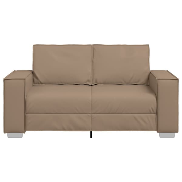 Tvåsitssoffa Cappuccino 160 cm Konstläder
