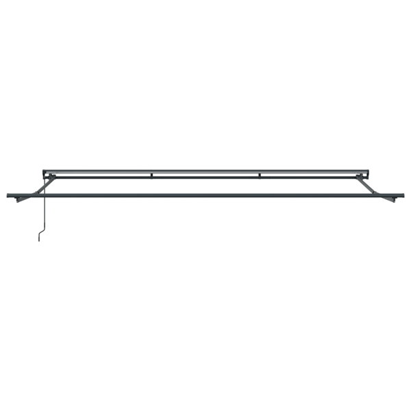 Markisram Vit 500 × 300 cm Polyester med PU-beläggning