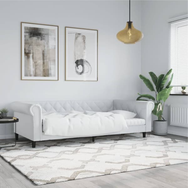 Dagbädd vit 80x200 cm konstläder