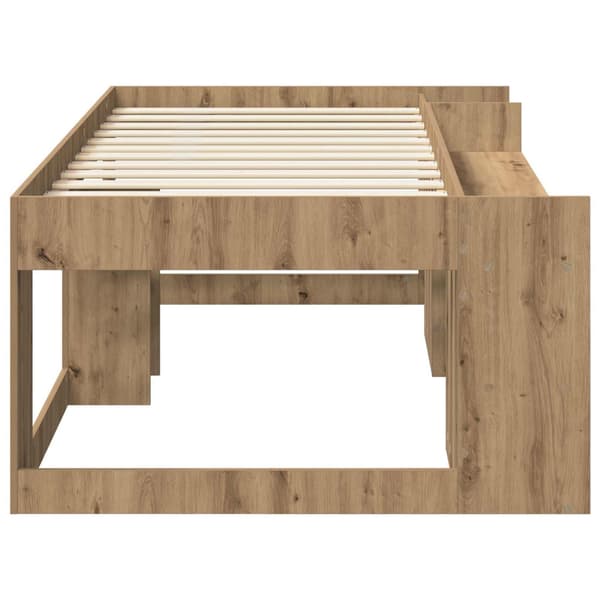 Barnsängsram med förvaring Artisan-ek 90 x 190 cm
