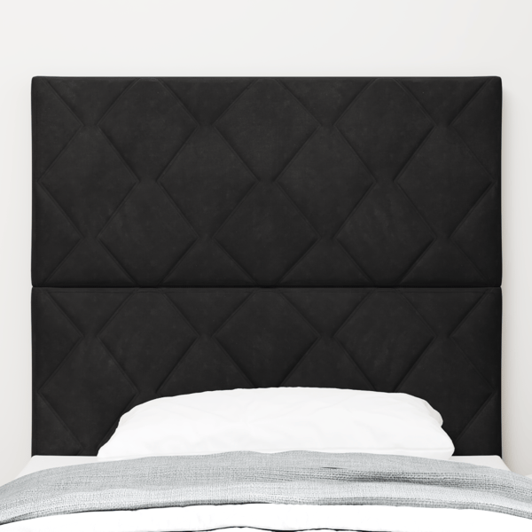 LED huvuddyna Svart 90 cm Sammet