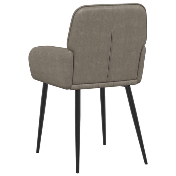 Matstolar 2 pcs Konstläder Grå 57 x 50 x 85 cm