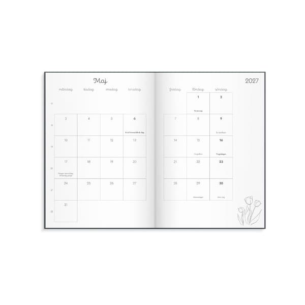 Kalender Doodle inbunden 26/27