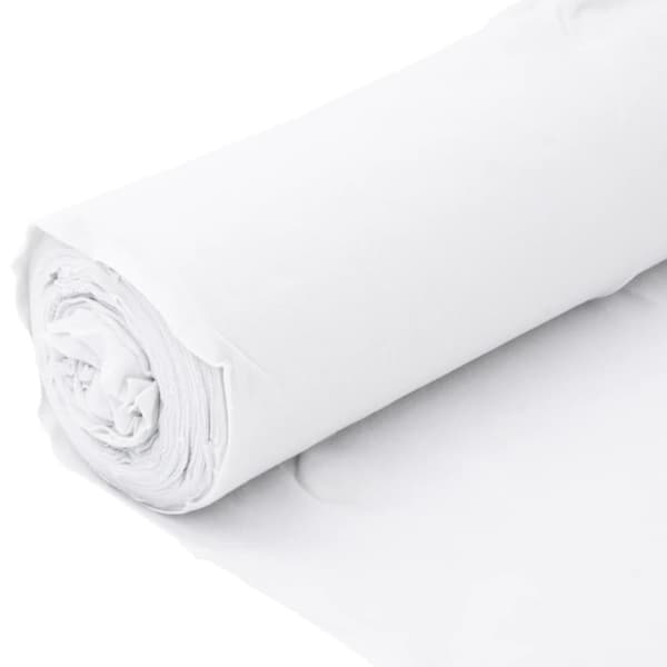 Ogräsduk 1x10 m polyesterfiber vit