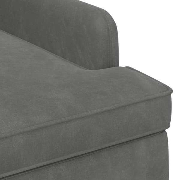 Loveseat med knapprapport Mörkgrå 111 x 65 x 79 cm Sammet