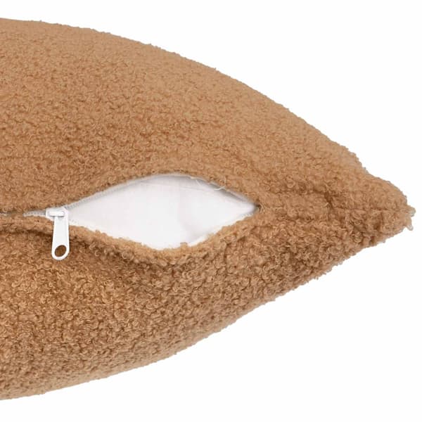 Kuddöverdrag 2 st HEERLEN Beige 55 x 55 cm Bouclé