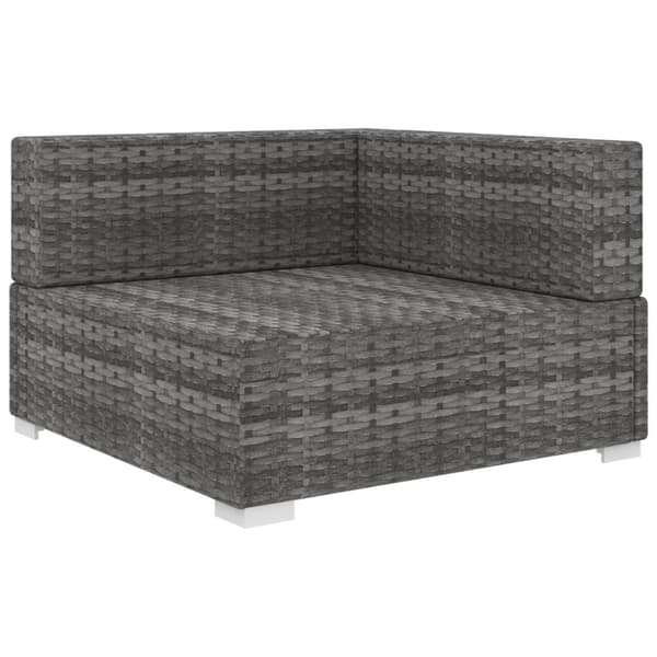 Hörnsits till modulsoffa med dynor konstrotting grå