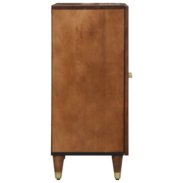 Sideboard 2 pcs honungsbrun 60 x 33 x 75 cm Massivt mangoträ
