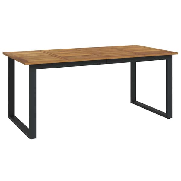 Trädgårdsmöbelset 7 pcs Grå Massivt Akaciaträ