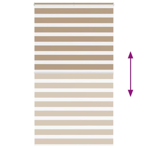 Rullgardin zebra 120x200 cm tyg bredd 115,9 cm polyester
