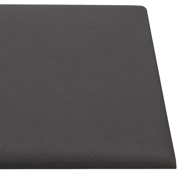 Väggsänggavel 12 pcs Grå 60 x 30 cm tyg