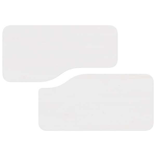 Kaffeebord 2 pcs Vit Massiv furu