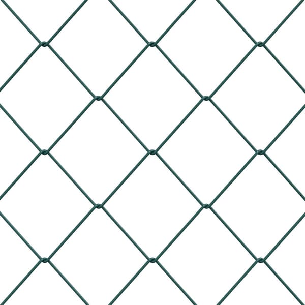 Kedjelänk Stängsel Grön 2 x 20 m Stål