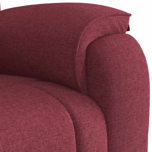 Reclinerfåtölj vinröd tyg