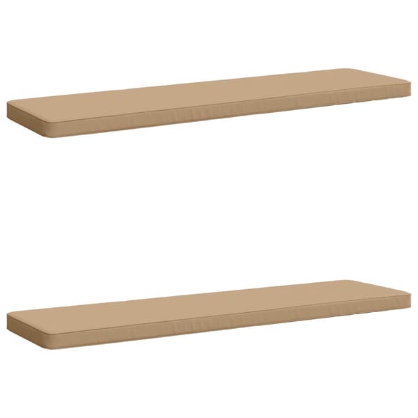 2-delade Bänk Kuddar VUGHT 2 st 100% Polyester Sand