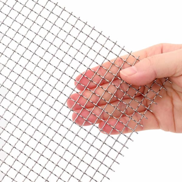 Nätduk 40 x 200 cm 3 Mesh Rostfritt stål 201 Silver
