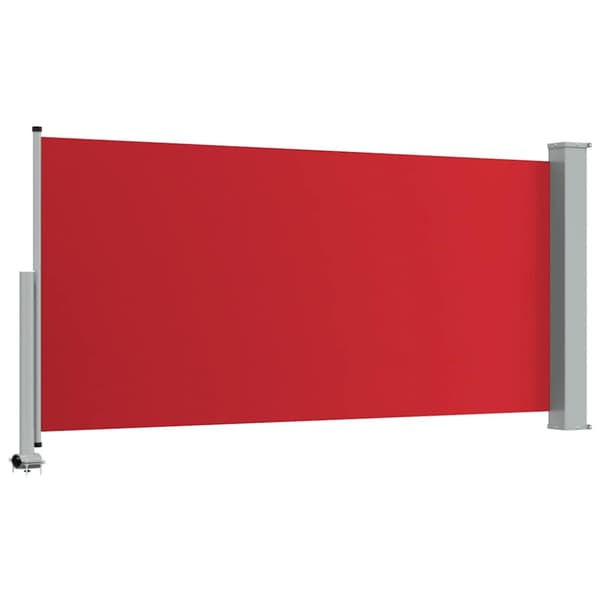 Infällbar sidomarkis 120x300 cm röd