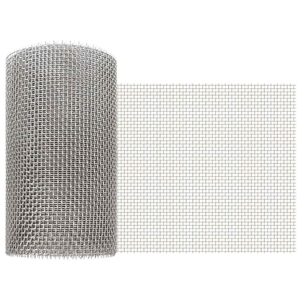 Nätduk 20 x 200 cm 6 Mesh Rostfritt stål 201 Silver