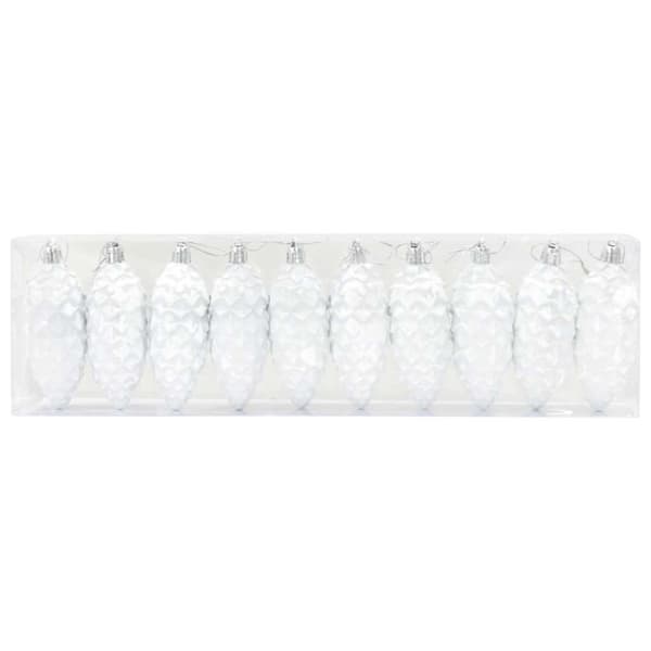 Julgran Kottboll 40 pcs Vit Plast
