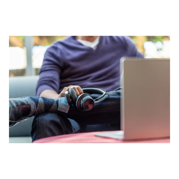 HP Poly Voyager Focus 2-M - headset - USB-C via Bluetooth-adapter