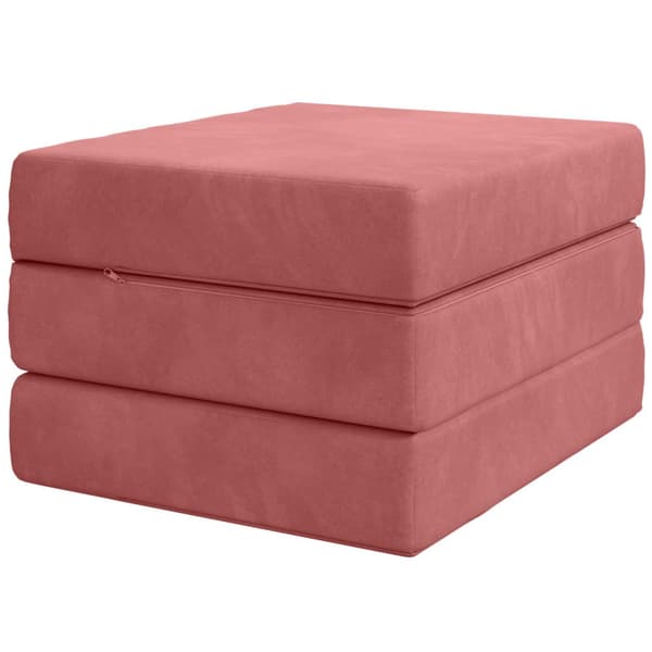 Fällbar Soffbed 90 x 67 x 45 cm Rosa