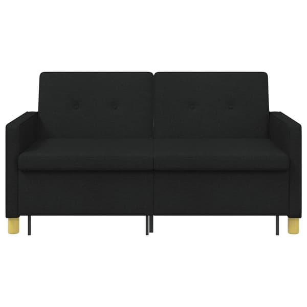 Pull Out Sofa Bed Svart Tyg