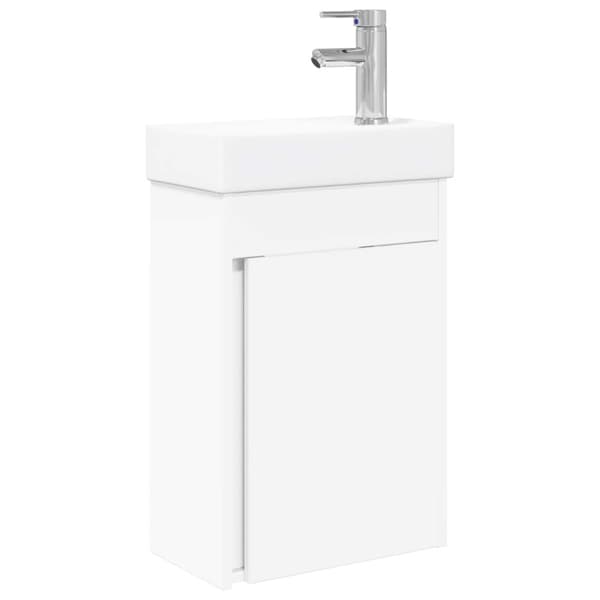 Badrumsspegel med kran Vit 40,5 x 22,5 x 62 cm