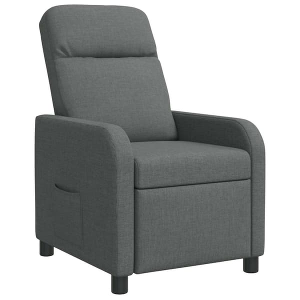 Recliner Mörkgrå Tyg