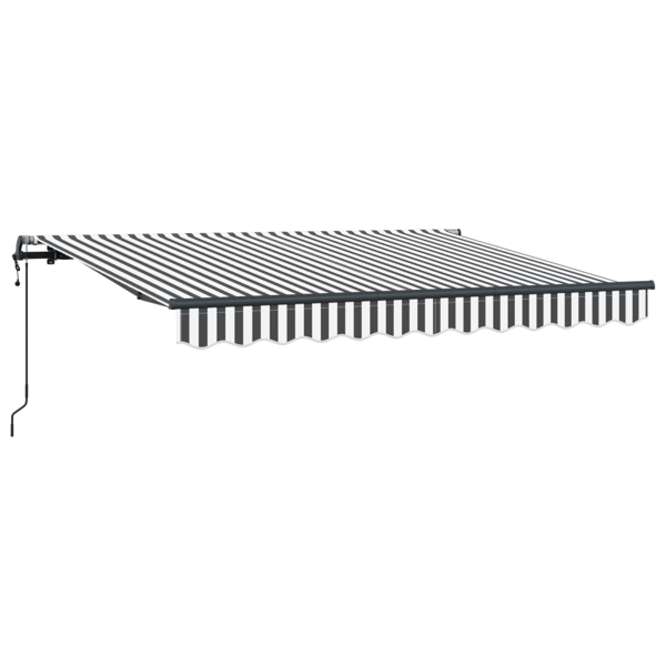 Utfällbar markis Antracit 250 x 200 cm tyg