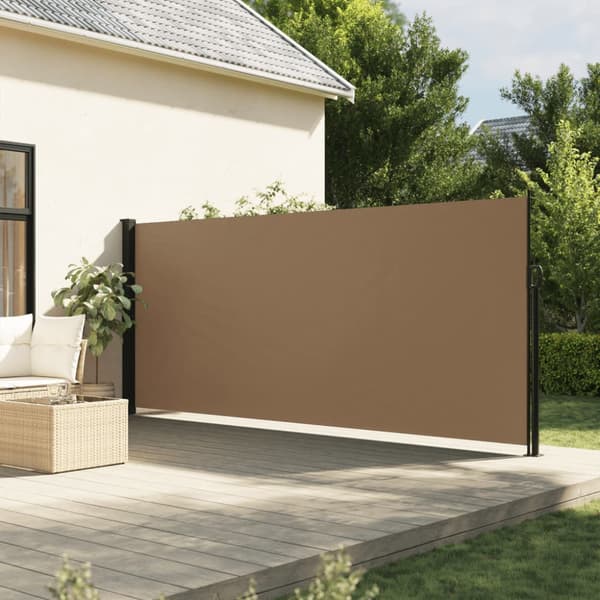 Infällbar sidomarkis taupe 170x300 cm