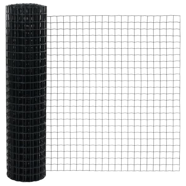 Stängsel med stolpe Grå 1,2 x 10 m Stål