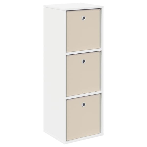 Sideboard med låda Vit 35 x 32 x 99,5 cm