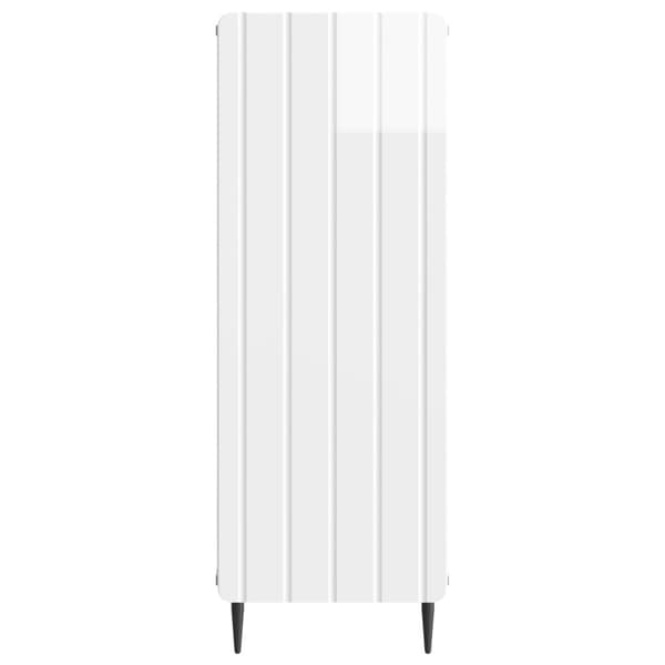 Sideboard Vit högglans 34,5 x 33 x 92 cm Konstruerat trä