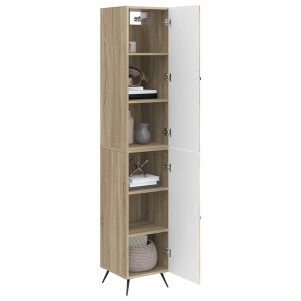 Skåpset 2 pcs Sonoma-ek Konstruerat trä