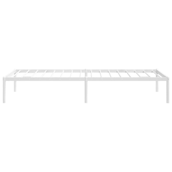 Sängram metall vit 75x190 cm