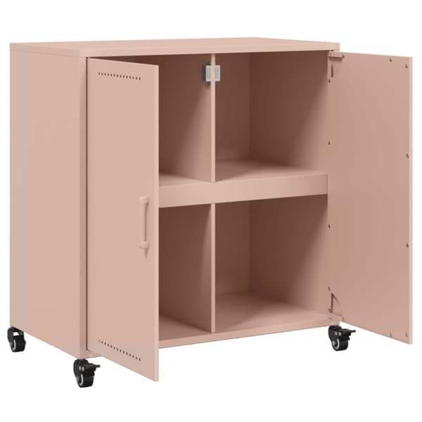 Skänk rosa 68x39x72 cm stål
