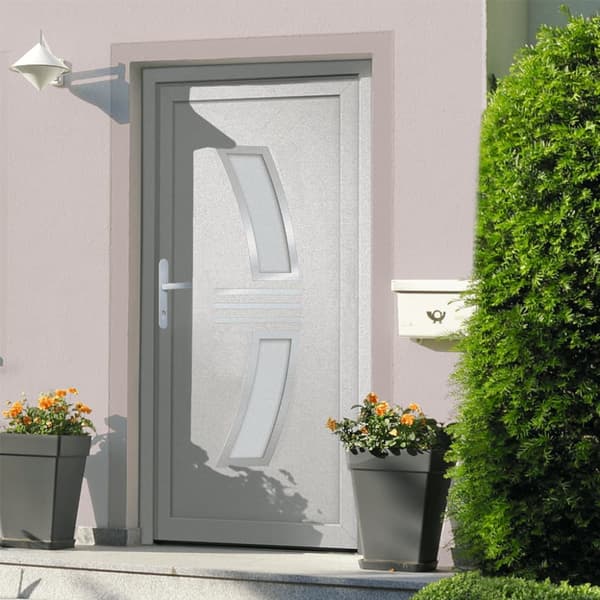 Ytterdörr vit 108x200 cm PVC