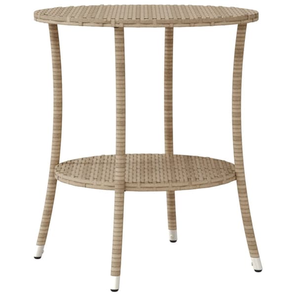 Bistrogrupp med dynor 3 delar beige konstrotting