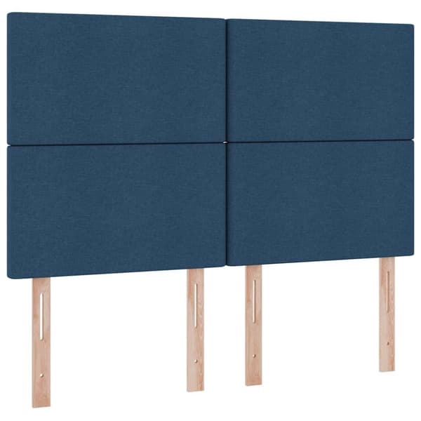 Förvaringssäng med madrass Blå 140 x 200 cm Polyester