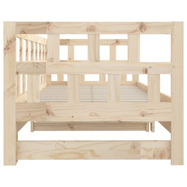 Bäddsoffa massiv furu 2x(90x200) cm