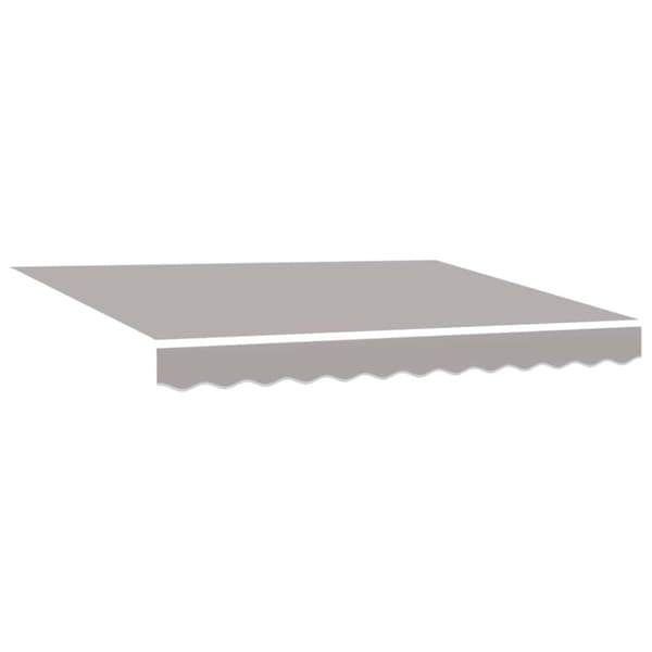 Utfällbar markis Ljusgrå 300 x 250 cm Polyester och metall