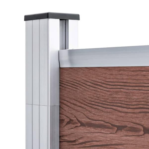 Staketpanel WPC 1564x186 cm brun