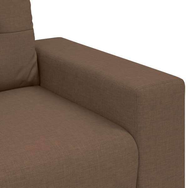 Soffa 2 st Brun Linnenblandad tyg