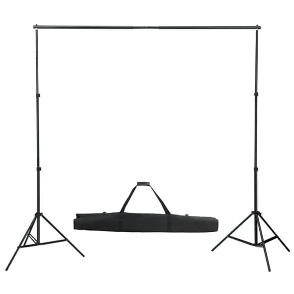 Fotostudio med lampor och bakgrund