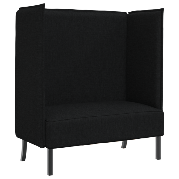 Hög Ryggsoffa 101cm Svart tyg