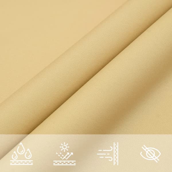 Solsegel sandfärgat 2,5x2 m 100% polyesteroxford