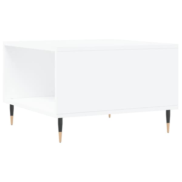Soffbord vit 55x55x36,5 cm konstruerat trä